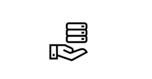 Diagram showing a hand weighing up disks